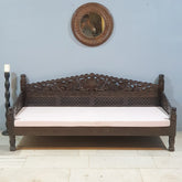 Mughal Garden Hand Carved Balinese Daybed 206X90X87 cm
